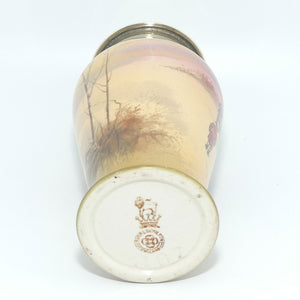 Royal Doulton Autumn | Red Sky Coaching Days sugar castor | EP lid