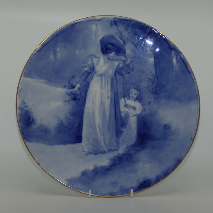 Royal Doulton Blue Childrens wall charger (Woman with child)