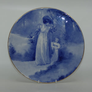 royal-doulton-blue-childrens-wall-charger-woman-with-child