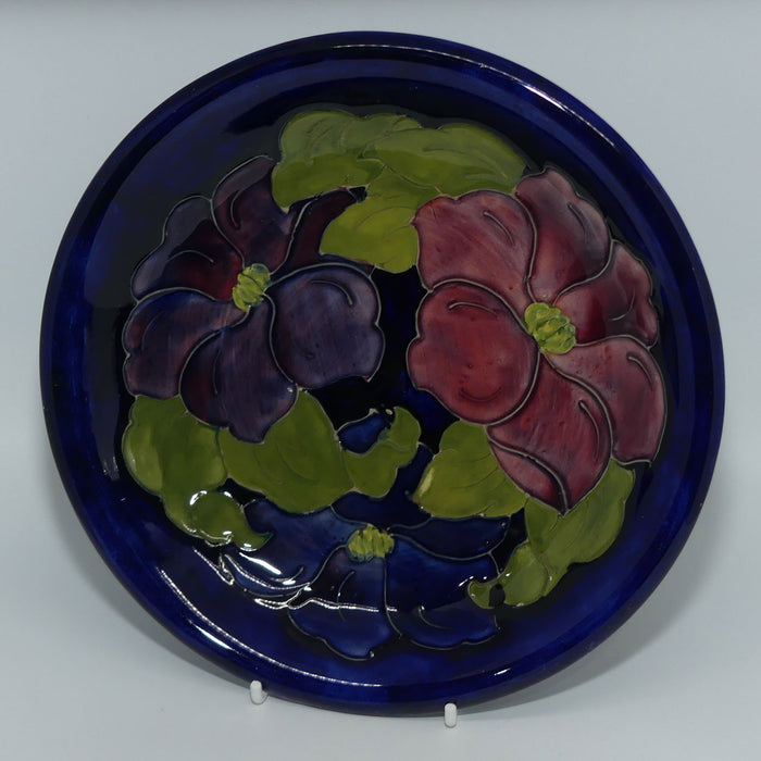 Walter Moorcroft Clematis (Blue) shallow bowl | Shape 782