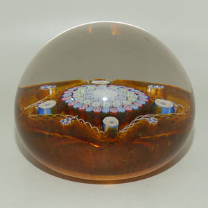 john-deacons-scotland-clichy-square-magnum-paperweight-amber
