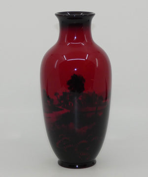 royal-doulton-flambe-cottage-and-lake-narrowed-neck-vase-fred-moore