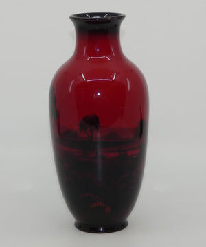 royal-doulton-flambe-cottage-and-lake-narrowed-neck-vase-fred-moore