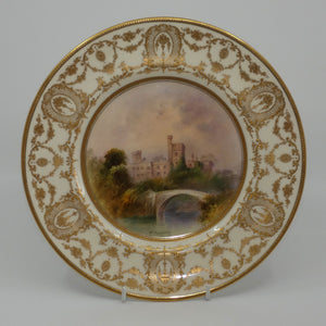 royal-doulton-hand-painted-lismore-castle-plate-curnock