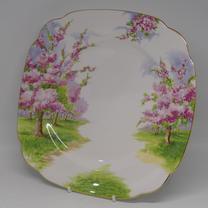 Royal Albert England Blossom Time square dinner plate | 25cm | minor blemish