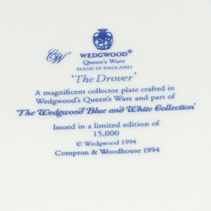 wedgwood-queens-ware-blue-and-white-collection-plate-the-drover