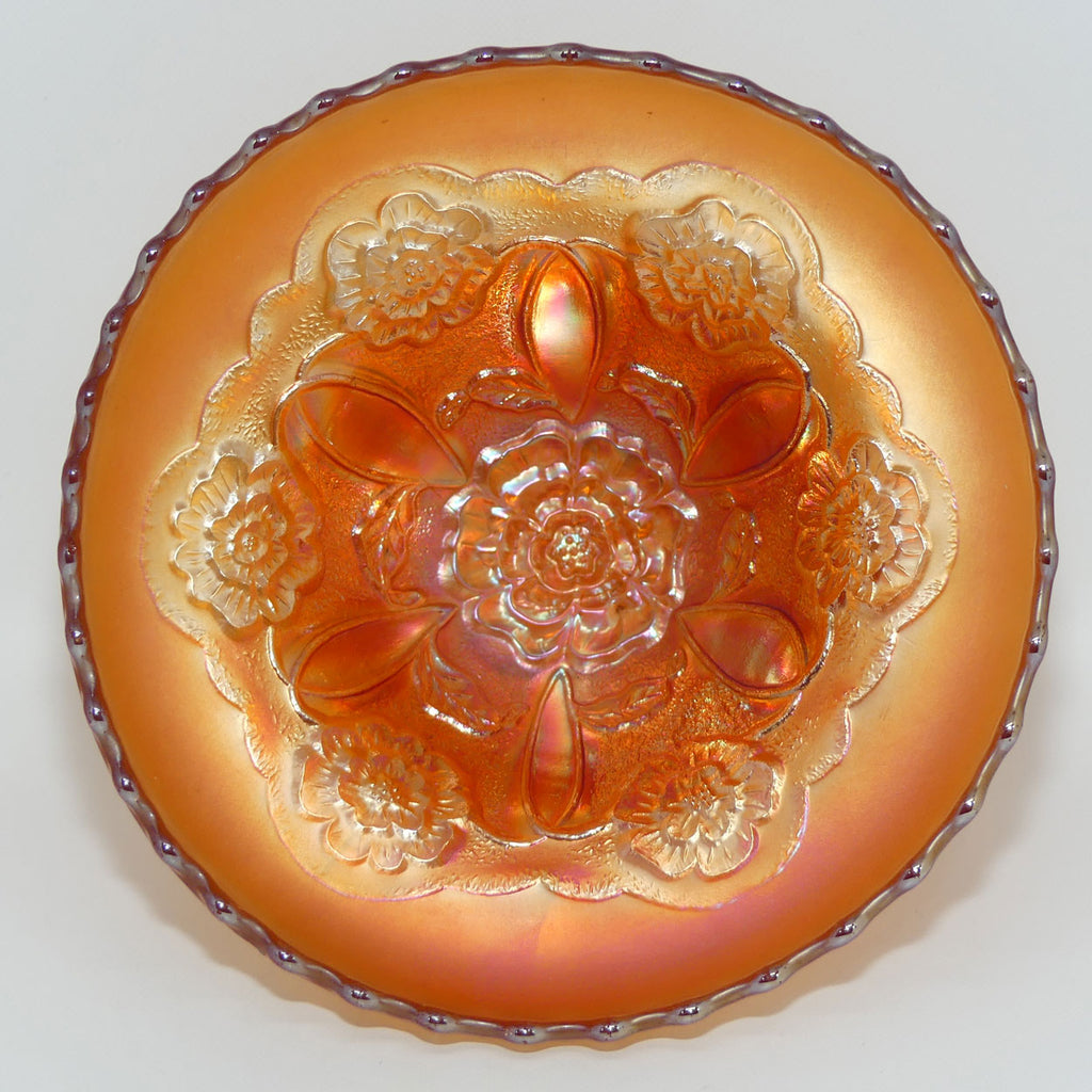 dugan-marigold-carnival-glass-double-stem-rose-pattern-bowl-3