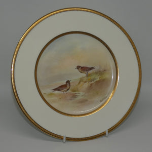 royal-doulton-handpainted-and-gilt-plate-dunlin-by-charles-hart