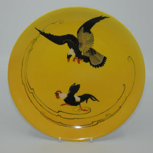 royal-doulton-hand-painted-bird-of-prey-cockerel-plate-eaton