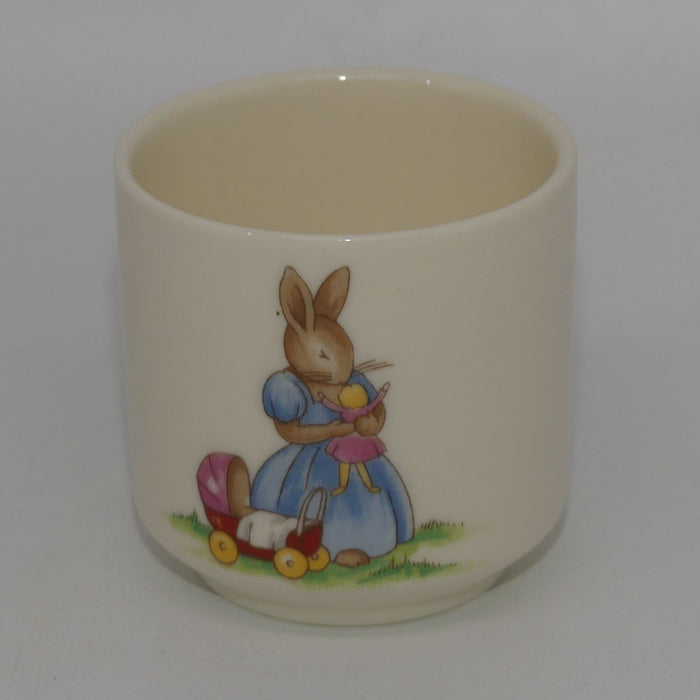 Royal Doulton Bunnykins Tableware Playing with Doll and Pram | Reading egg cup