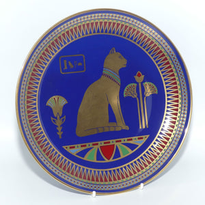 Franklin Mint collector plate from the Treasures of the Pharaohs series | Egyptian Cat | by Roushdy Iskander Garas