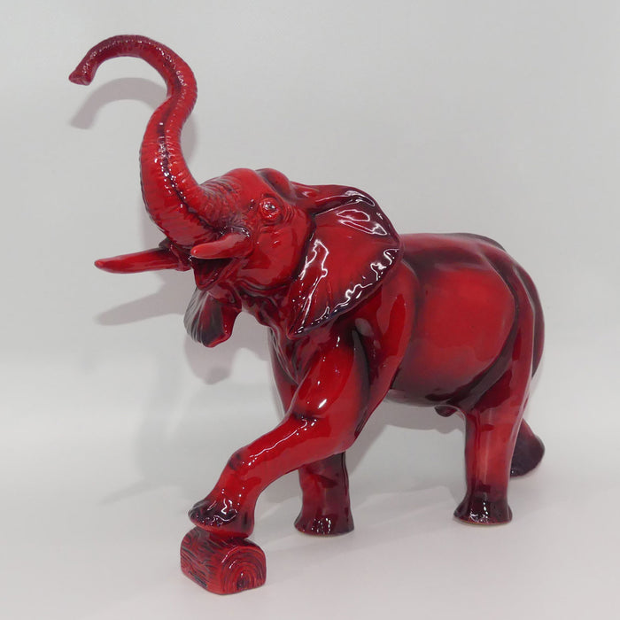 Peggy Davies Ceramics | Ruby Fusion Glaze | Elephant Trunk in Salute