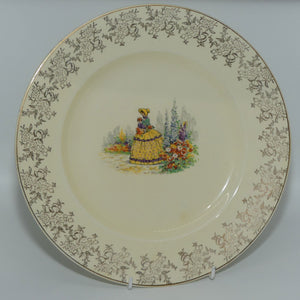 falcon-ware-crinoline-lady-and-gilt-floral-plate