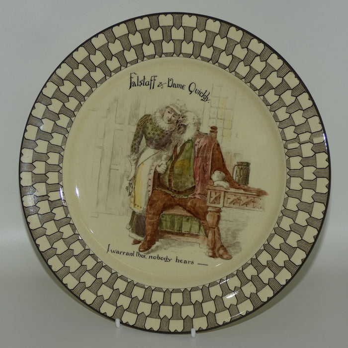 Royal Doulton Shakespeare C | Falstaff | Merry Wives of Windsor plate D2881