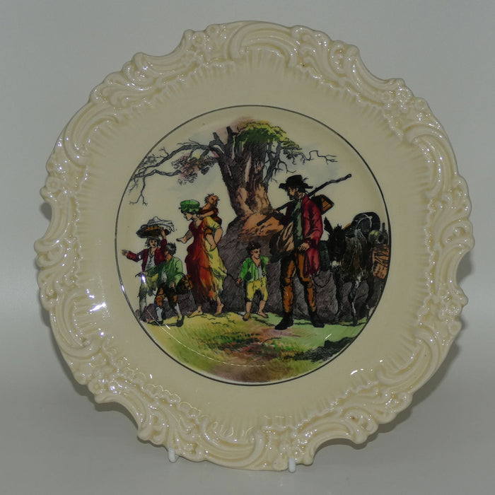 Royal Doulton Gleaners and Gypsies figured fancy border plate D5003