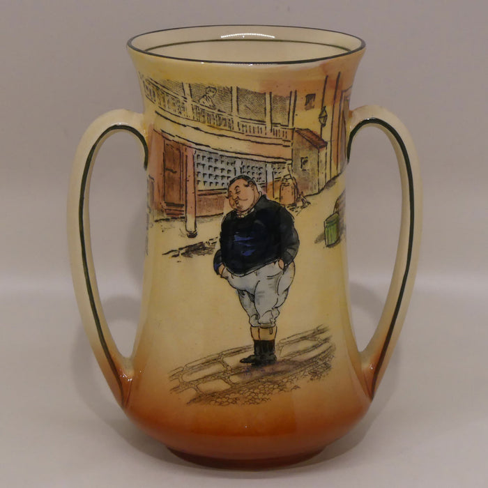 Royal Doulton Dickens Fat Boy twin handle vase D5175