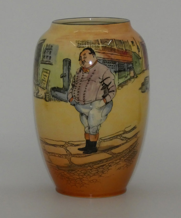 Royal Doulton Dickens Fat Boy bulbous vase D5175