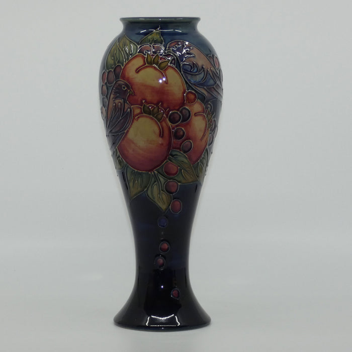 Moorcroft Finches (Blue) 75/10 vase #1