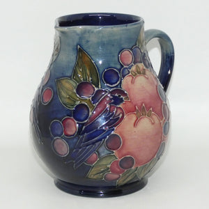moorcroft-finches-blue-jug