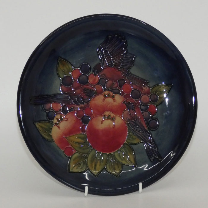 Moorcroft Finches Blue plate