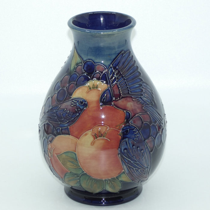 Moorcroft Finches 7/7 vase (Blue)
