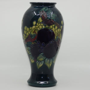 moorcroft-finches-tall-vase-blue-green