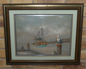 Bob Tindall Original Art | The Fisherman from Karuah River NSW