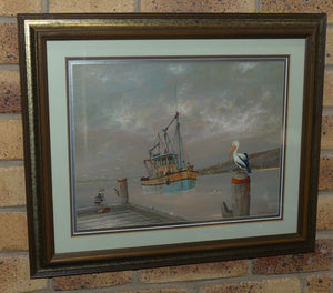 Bob Tindall Original Art | The Fisherman from Karuah River NSW