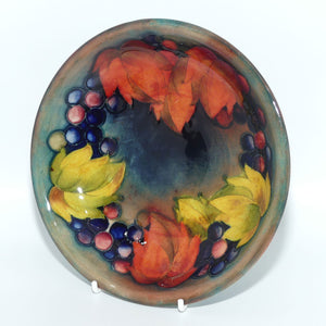 William Moorcroft Flambe Leaves and Fruit shallow bowl | Flambe Tints 
