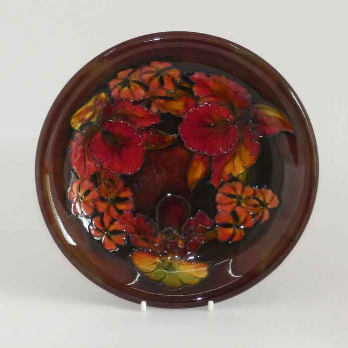 Walter Moorcroft Flambe Orchid shallow bowl (#1)