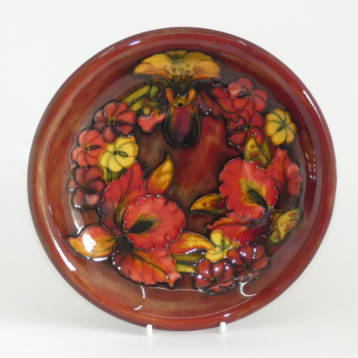 Walter Moorcroft Flambe Orchid shallow bowl (#3)