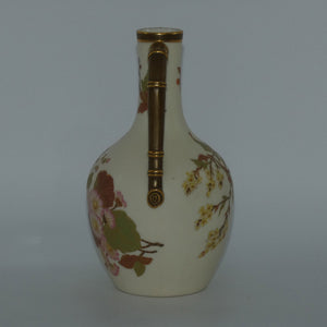 royal-worcester-blush-ivory-and-gilt-hand-painted-floral-jug-with-bamboo-style-handle