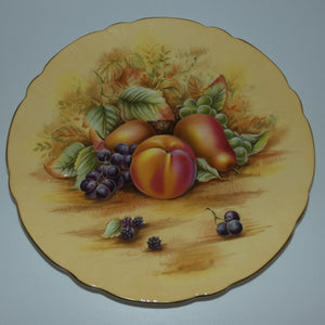 aynsley-fruit-orchard-gold-fluted-shape-plate-original-label-on-back