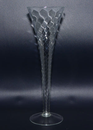 Vintage Dartington Crystal | Frank Thrower design | Swirl pattern Hollow Stem Toasting Flute 200ml