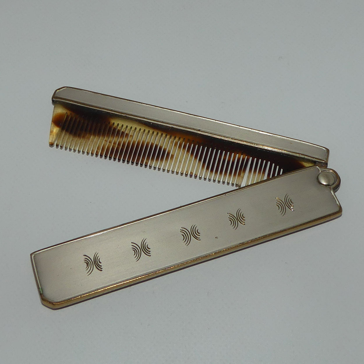 Vintage Folding Comb | Enamel and Engraved decoration – Roundabout ...