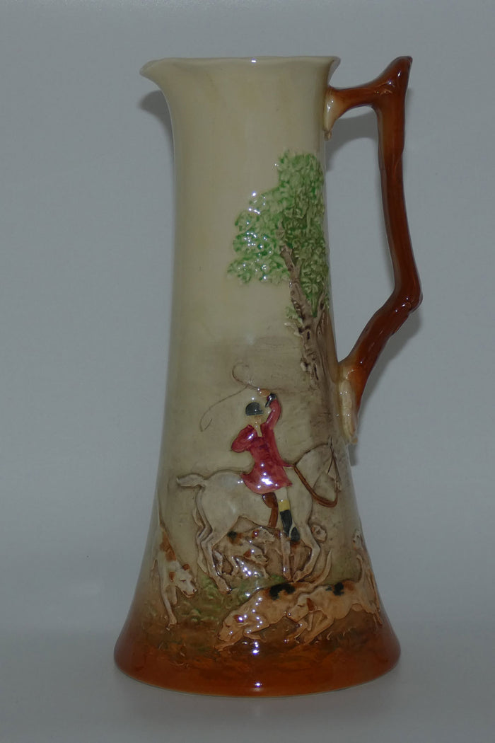 Royal Doulton Fox Hunting Relief very tall ewer
