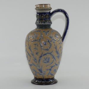 doulton-lambeth-francis-e-lee-stoneware-bulbous-jug-with-incised-foliage