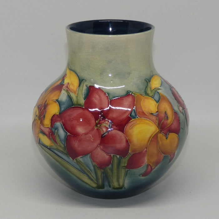 Walter Moorcroft Freesia (Pale Wash) squat vase