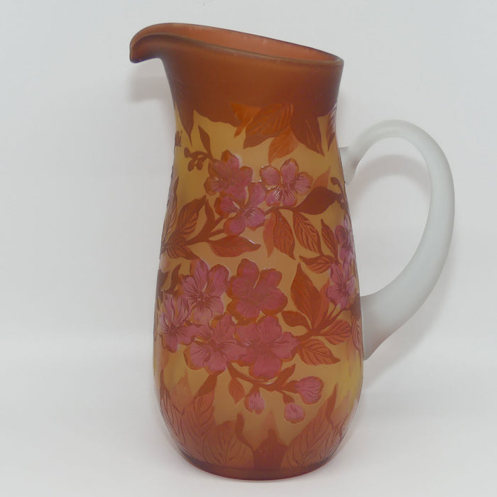 Galle type Cameo Glass | COPY | floral jug