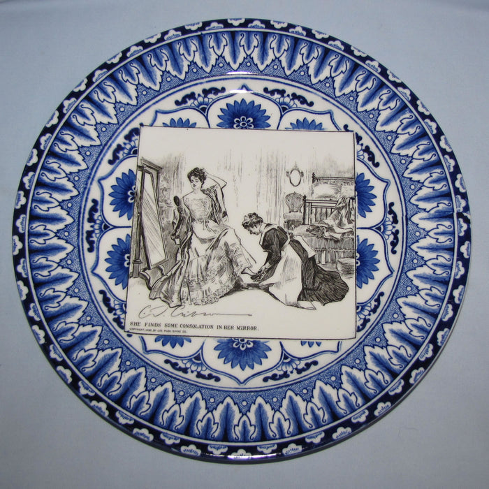Royal Doulton CD Gibson Girls Plate - #05: She finds some consolation...