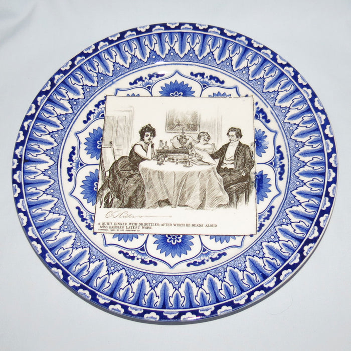 Royal Doulton CD Gibson Girls Plate - #06: A quiet dinner...