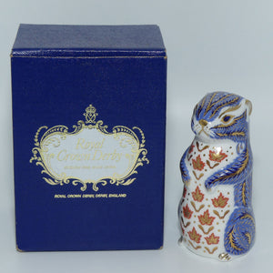 Royal Crown Derby paperweight | Gopher | boxed