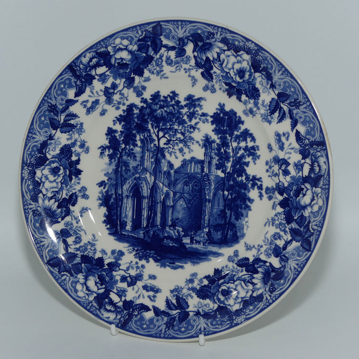 Wedgwood Queens Ware | Blue and White Collection plate | Gothic Ruins