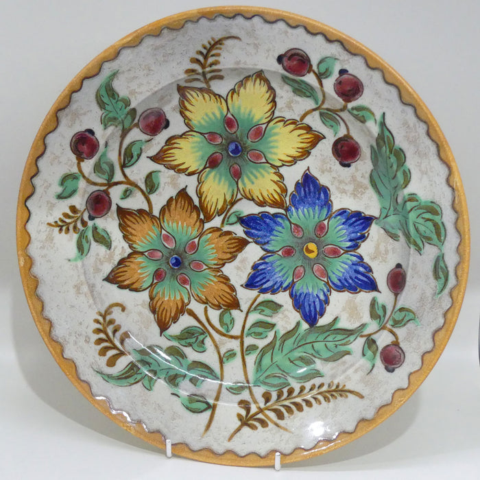 Gouda Pottery Holland Ambo pattern wall charger