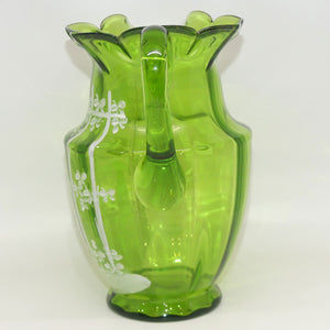 green-mary-gregory-glass-jug-boy-in-floral-bower