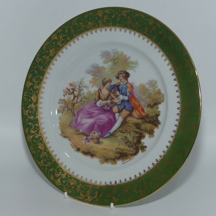 Porcelaine Limoges Castel Courting plate | 24cm | Fragonard #2