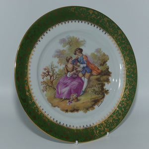 Porcelaine Limoges Castel Courting plate | 24cm | Fragonard 