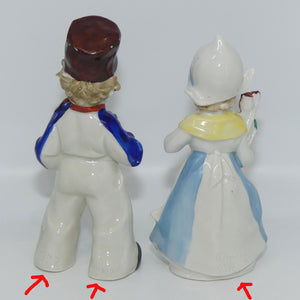 Pair German Made Gretchen and Derek figurines c.1920