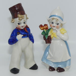 Pair German Made Gretchen and Derek figurines c.1920