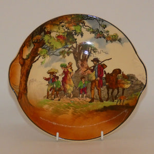 royal-doulton-gleaners-and-gypsies-round-handled-cake-plate-d4983